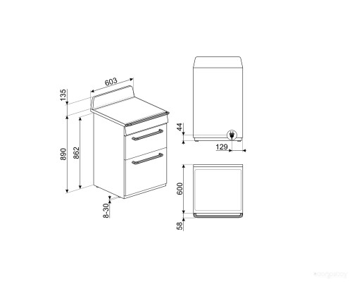Smeg TR62IBL2