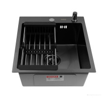 ARFEKA Eco AR мойка 450*500, коландер, дозатор Black