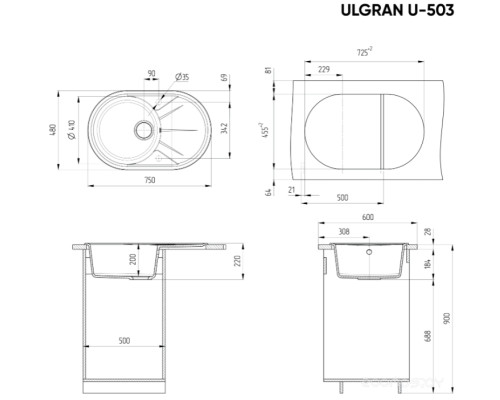 Ulgran U-503-309 (Тёмно-серый)