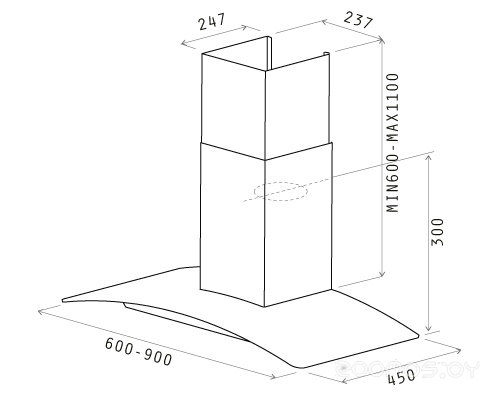 Кухонная вытяжка Elica CIRCUS IX/A/90