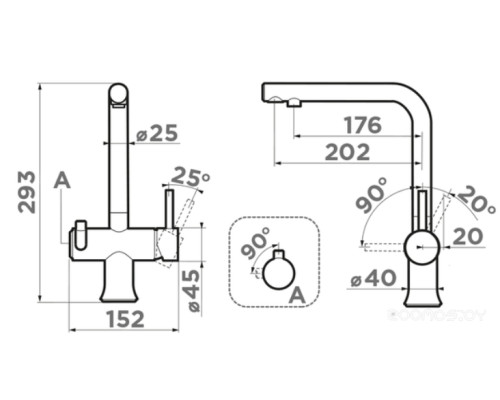 Omoikiri Hotaru-GB-IB графит/синий 4994499