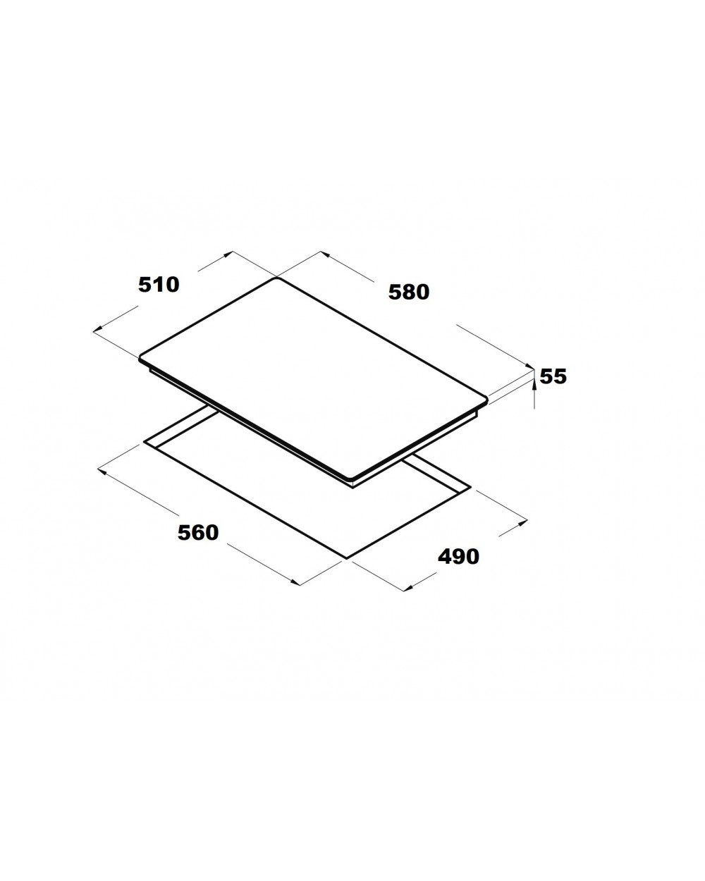Варочная панель Schtoff H 6105 P06 IS (белая эмаль)