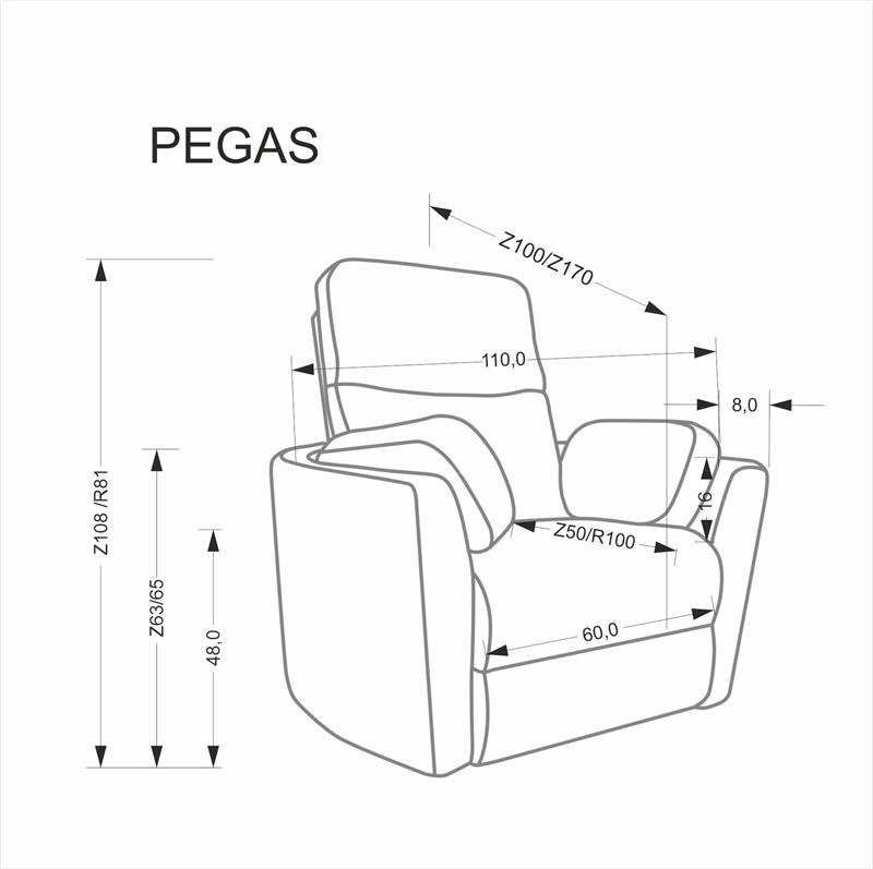 Кресло HALMAR PEGAS раскладное, бежевый