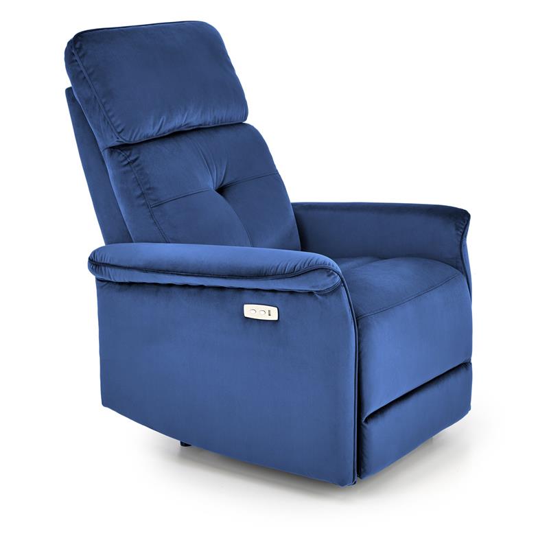 Кресло HALMAR SEMIR раскладное, синий