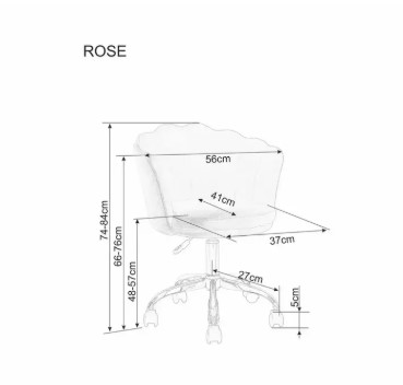 Кресло компьютерное SIGNAL ROSE Bluvel 52 розовый