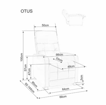 Кресло SIGNAL OTUS Brego 18 раскладное, серый
