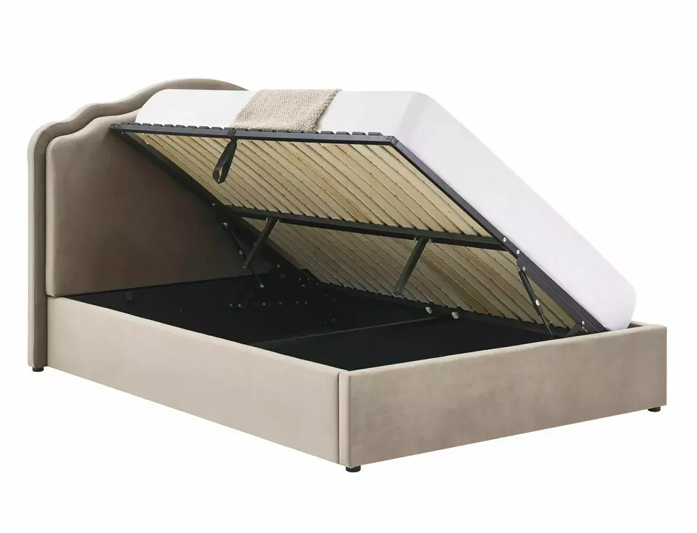Кровать SIGNAL FLORENCJA Velvet Bluvel 40 темно-бежевый 160/200