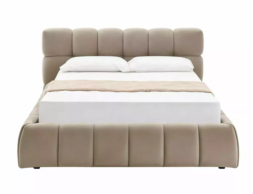 Кровать SIGNAL PARMA Velvet Bluvel 40 темно-бежевый 140/200