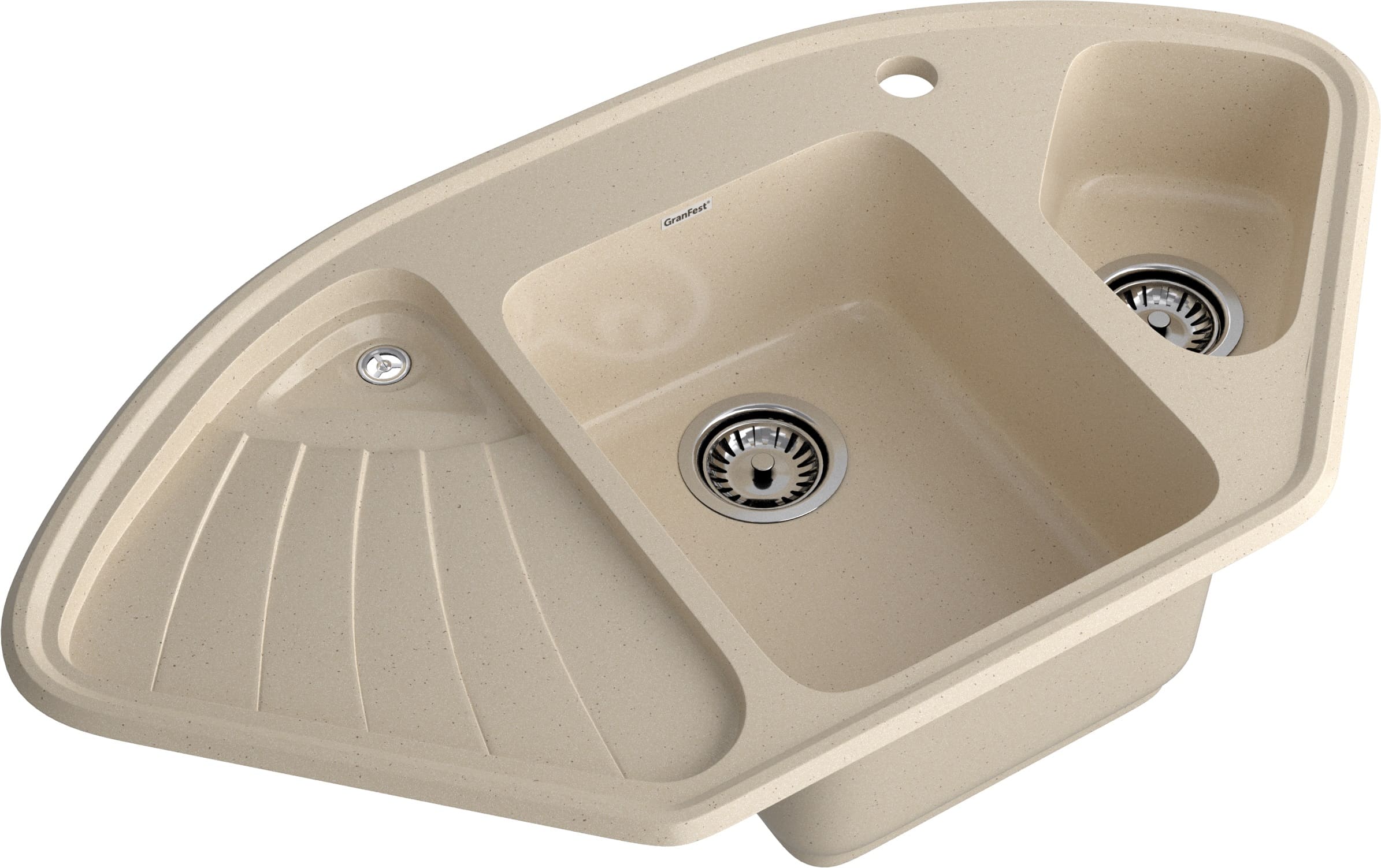 Кухонная мойка GRANFEST CORNER C-1040E кашемир
