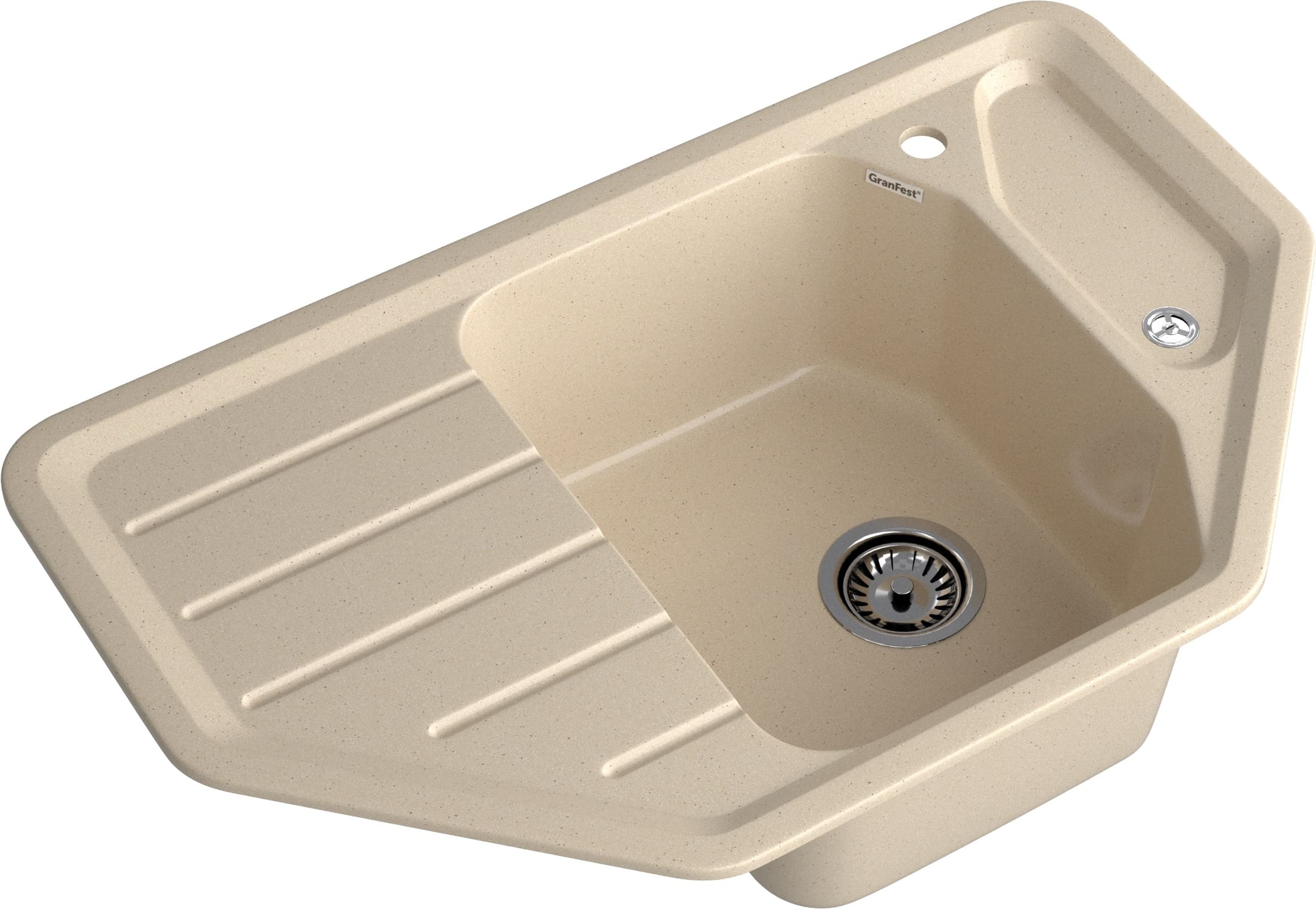 Кухонная мойка GRANFEST CORNER C-800E кашемир