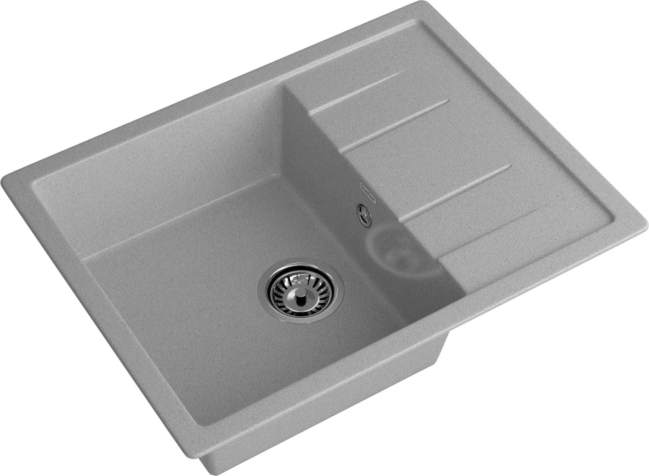 Кухонная мойка GRANFEST QUADRO Q-650L серый