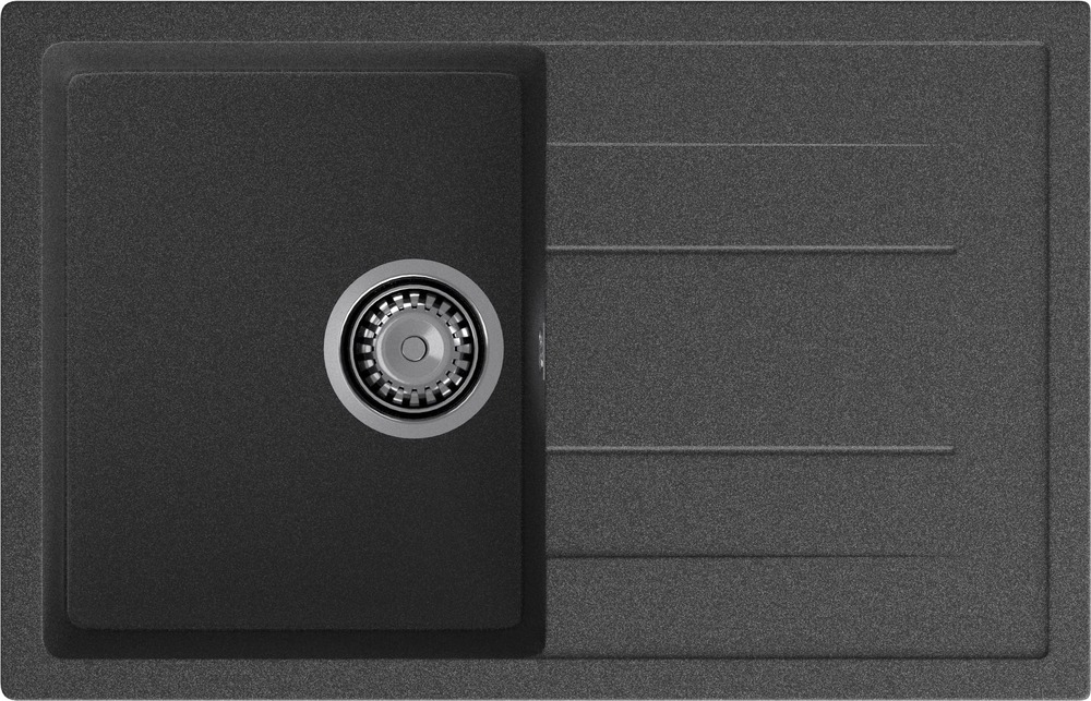 Кухонная мойка GRANFEST QUADRO Q-780L графит