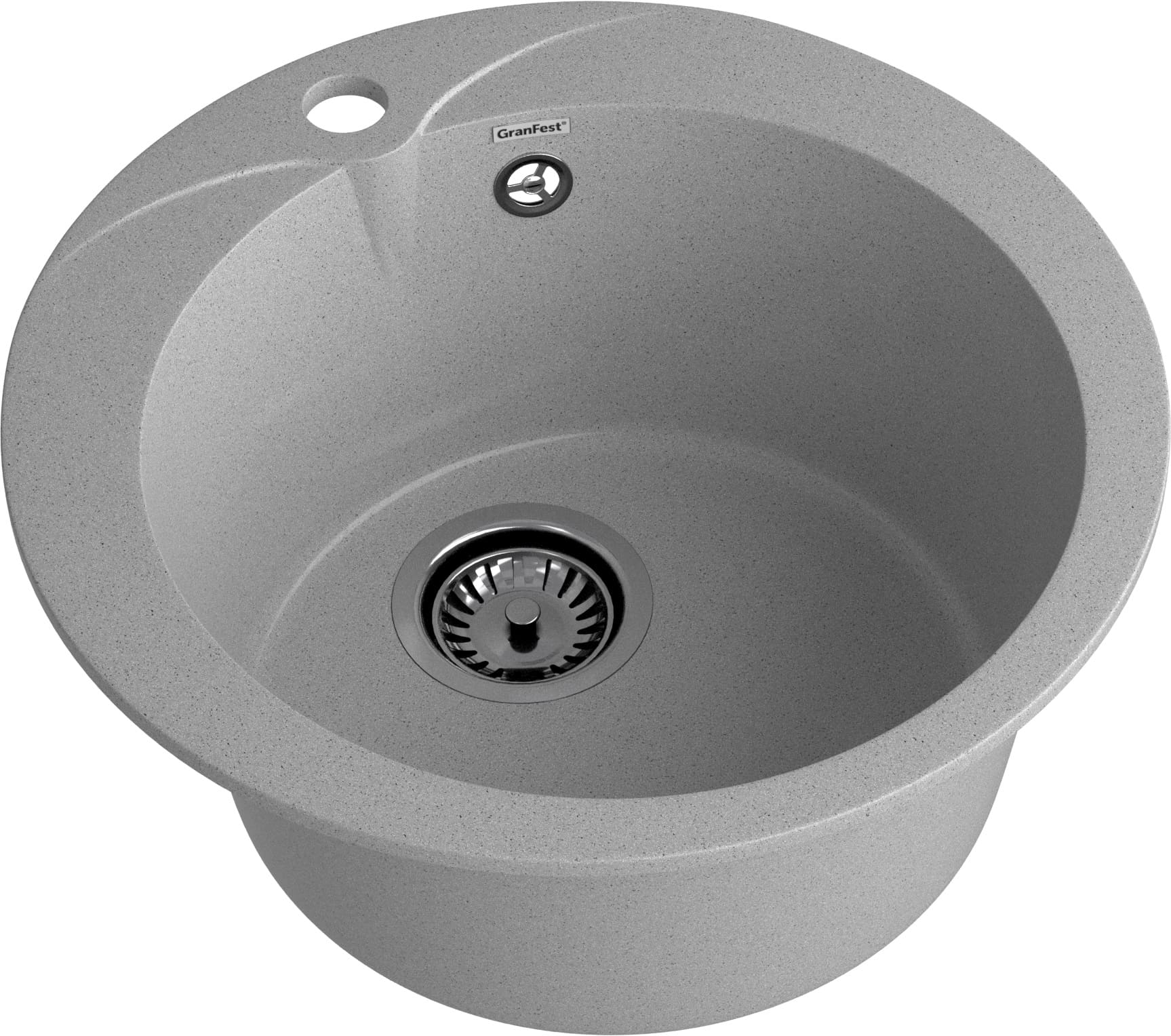 Кухонная мойка GRANFEST RONDO R-480 серый