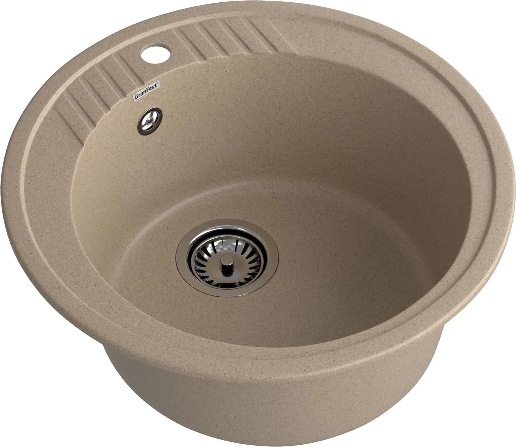 Кухонная мойка GRANFEST RONDO R-520 песочный