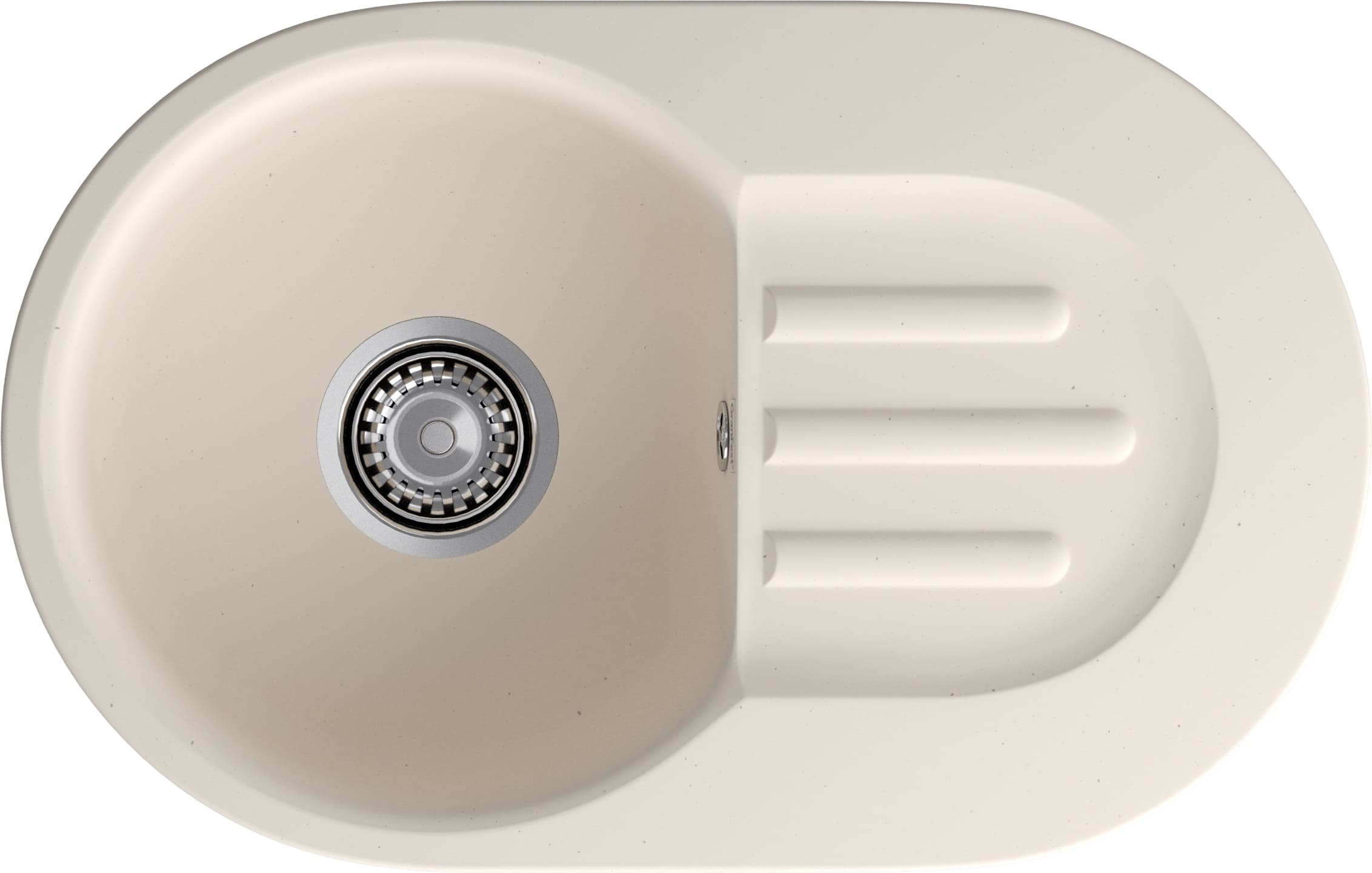 Кухонная мойка GRANFEST SMART SM-685L белый + сифон
