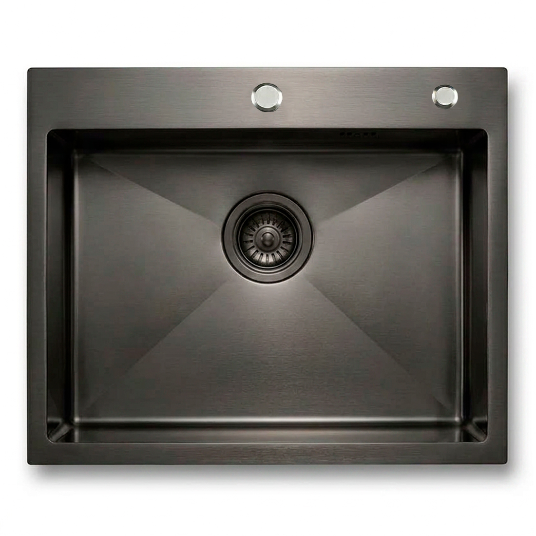 Кухонная мойка из нержавейки BLANTEK FS-5848B Nano black ECO
