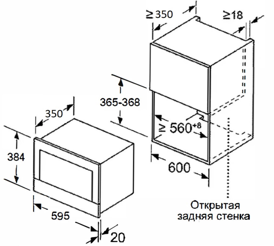 Микроволновая печь MEFERI MMO6025BK ULTRA
