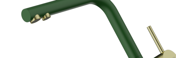 Смеситель для кухни Omoikiri Nagano RG LG royal green/светлое золото