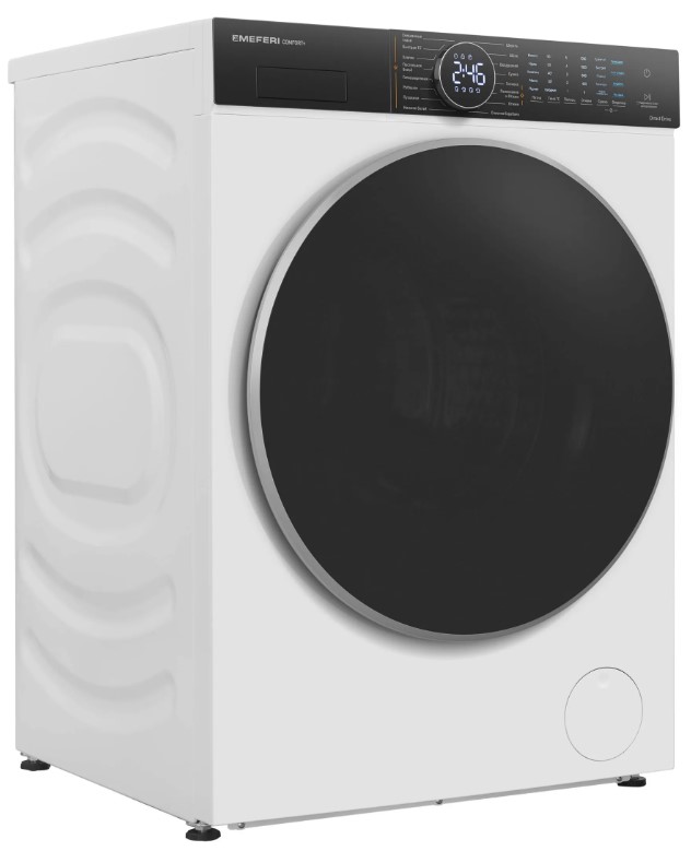 Стиральная машина MEFERI MFWD1071216WH COMFORT PLUS, с сушкой, инвертором и паром, отдельностоящая
