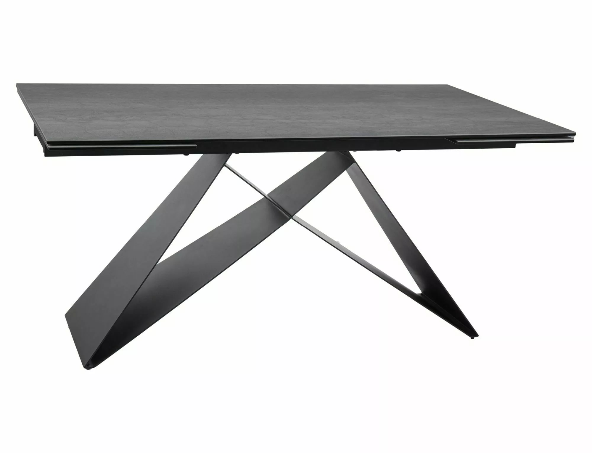 Стол обеденный SIGNAL WESTIN Ceramic Pietra Di Savoia серый/черный мат 160-240