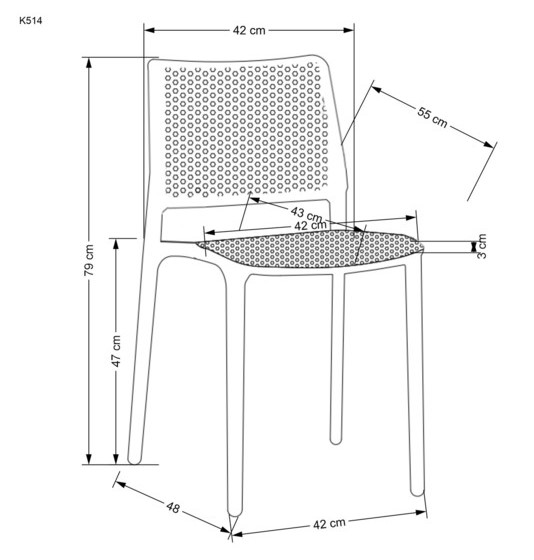 Стул HALMAR K514 черный