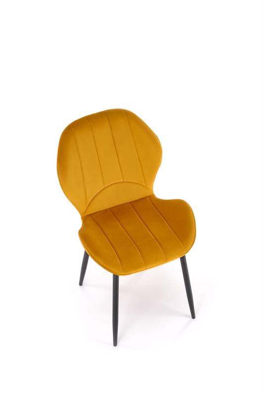 Стул HALMAR K538 горчичный/черный