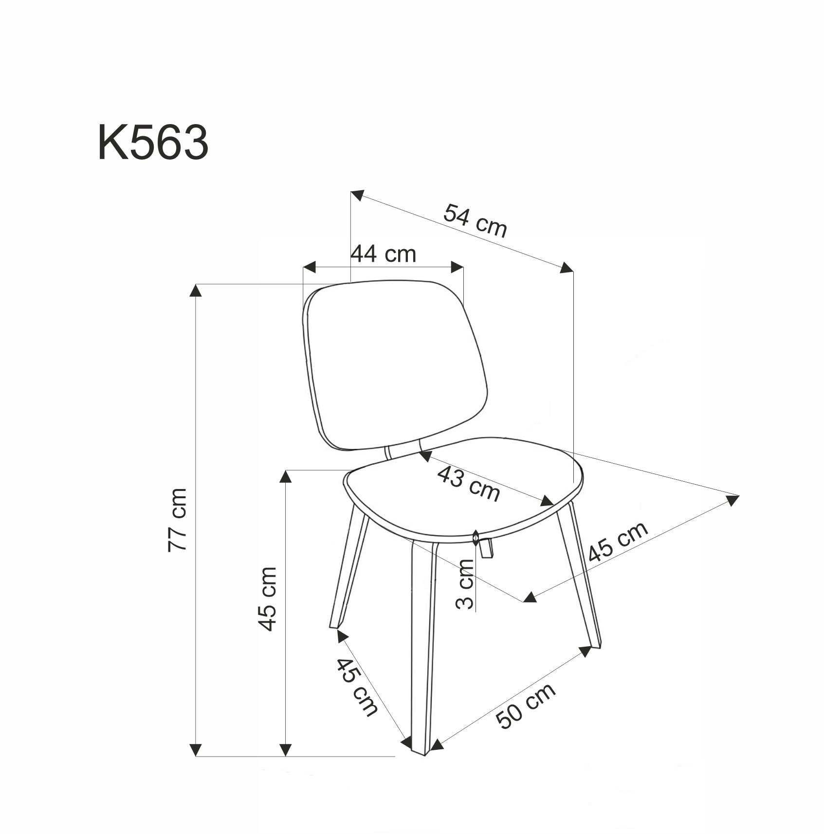Стул HALMAR K562 бежевый/орех
