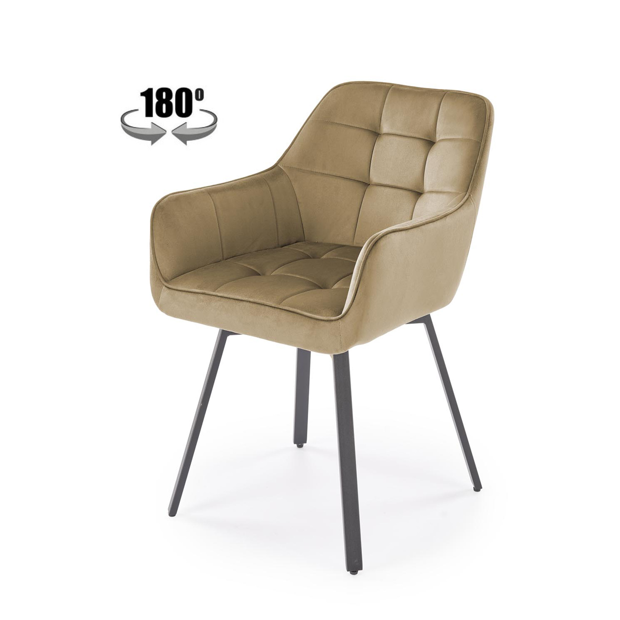 Стул HALMAR K588 бежевый/черный