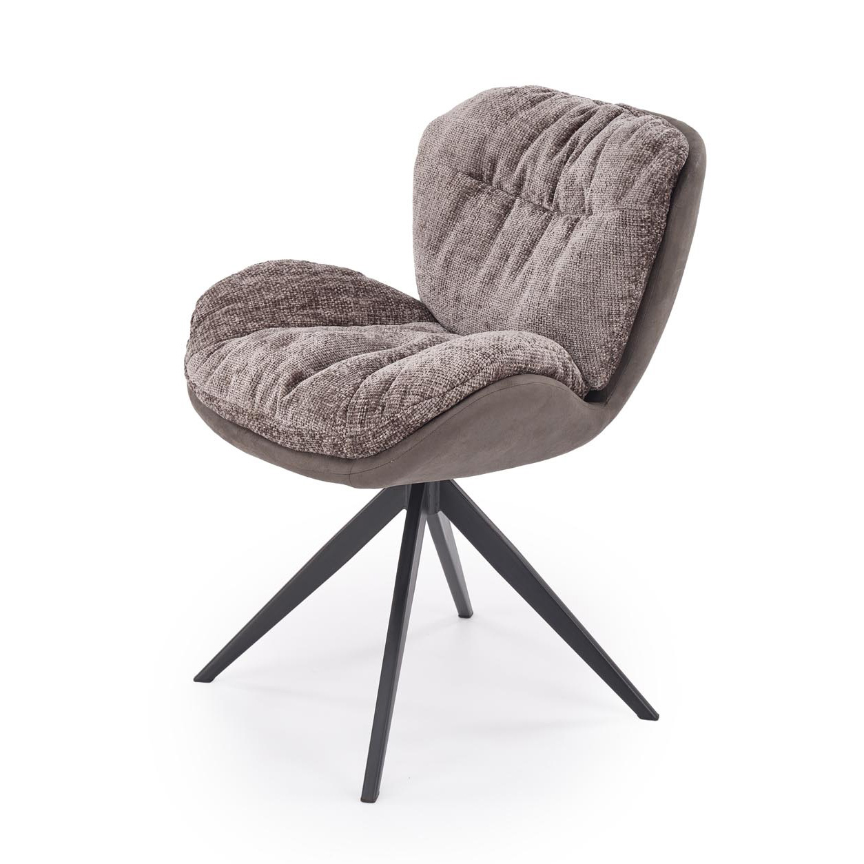 Стул HALMAR K599 серый/черный, поворотный