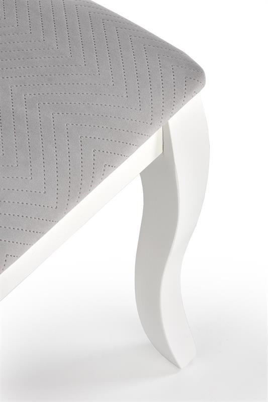 Стул HALMAR VELO белый/серый