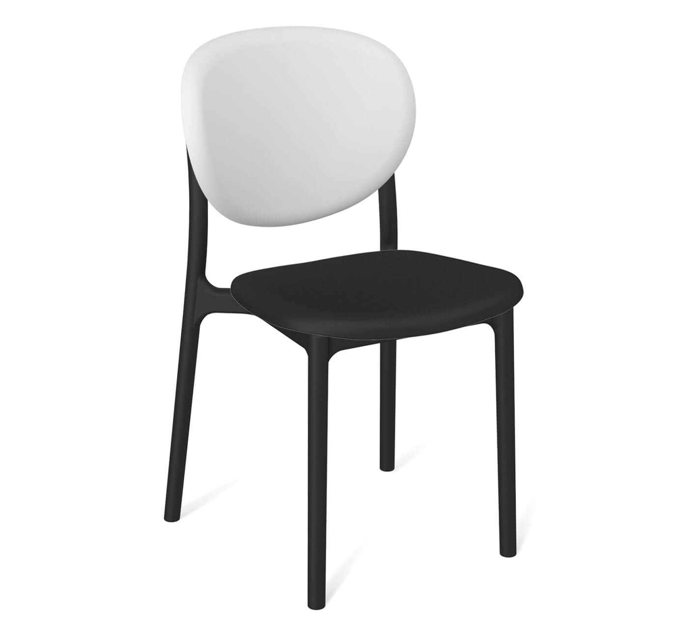 Стул Sheffilton SHT-S180 белый/черный