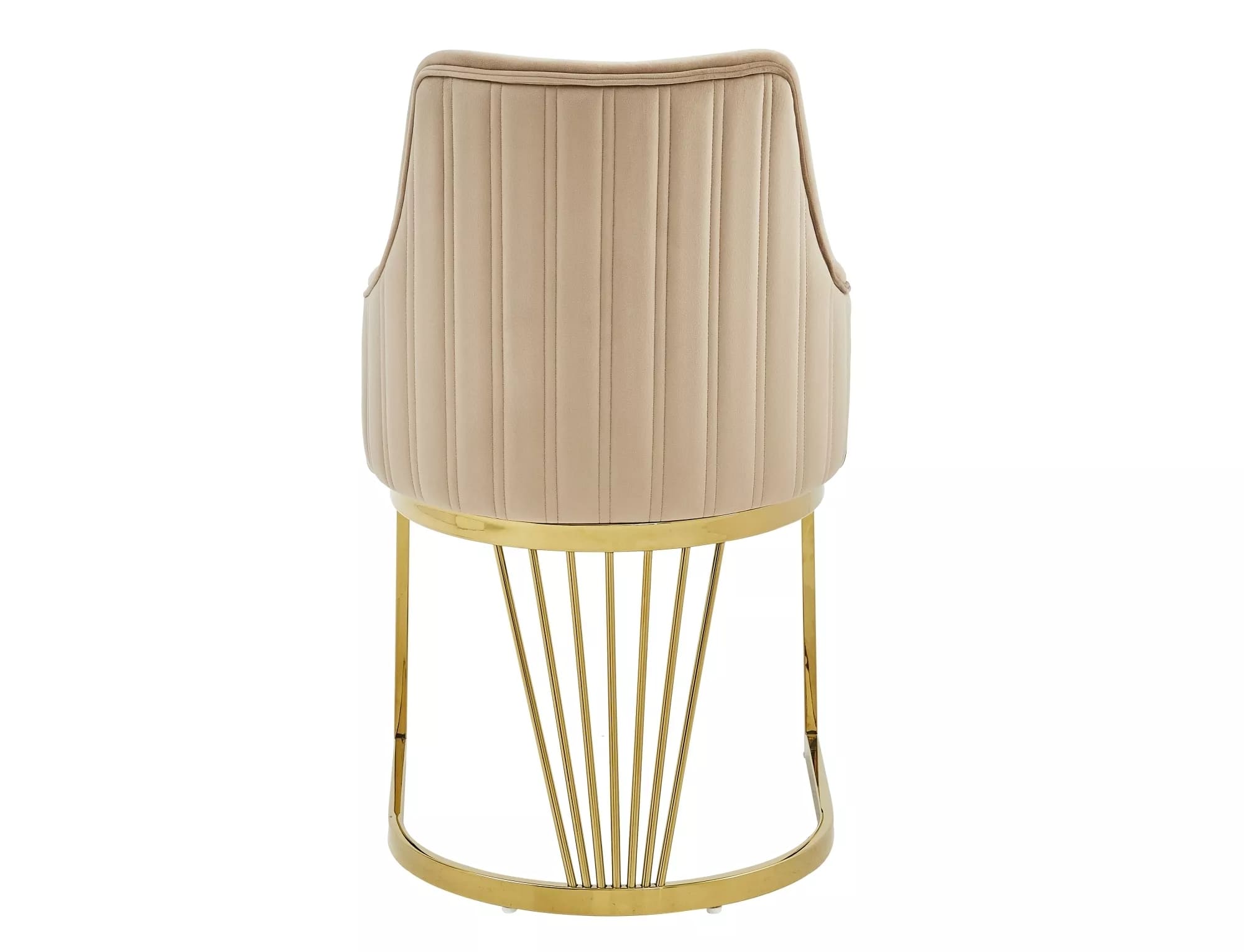 Стул SIGNAL ALURE Velvet Bluvel 28 бежевый/золотой