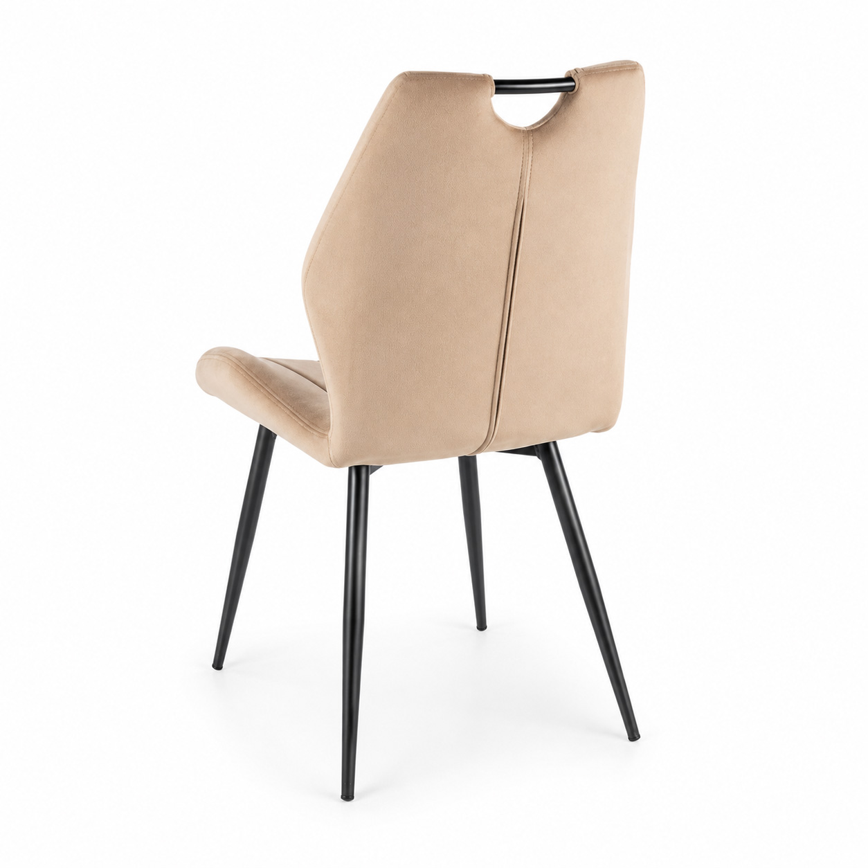 Стул SIGNAL ARCO Velvet Bluvel 28 бежевый/черный