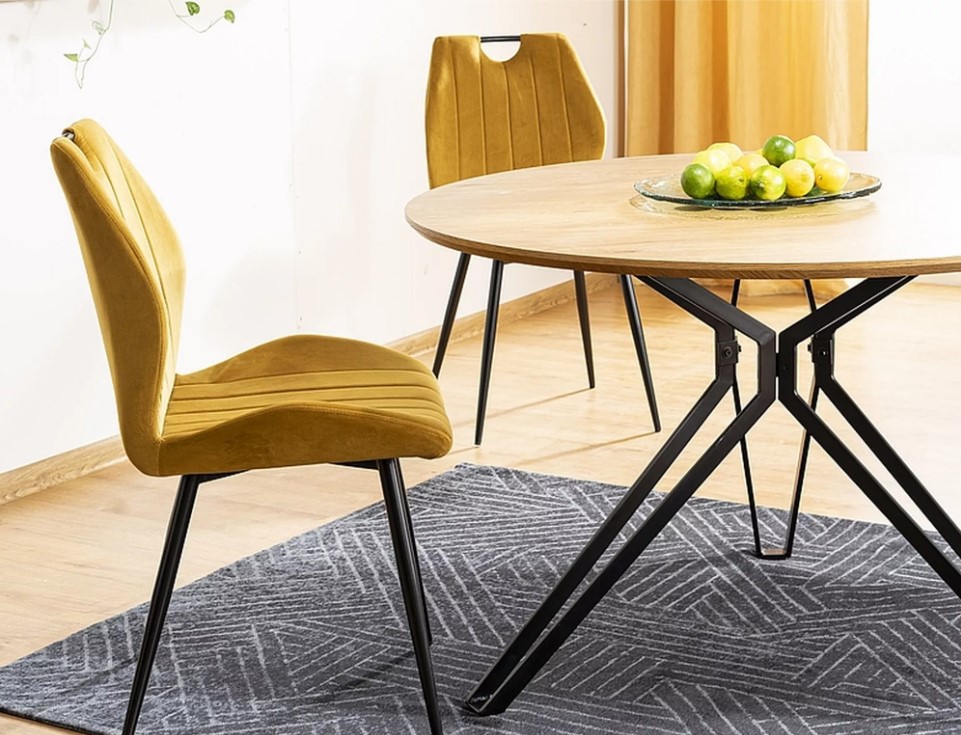 Стул SIGNAL ARCO Velvet Bluvel 68 карри/черный
