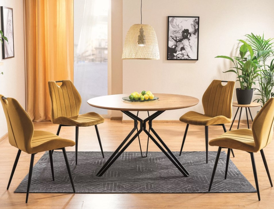 Стул SIGNAL ARCO Velvet Bluvel 68 карри/черный