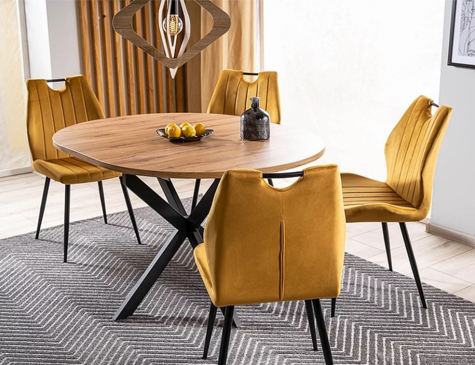 Стул SIGNAL ARCO Velvet Bluvel 68 карри/черный