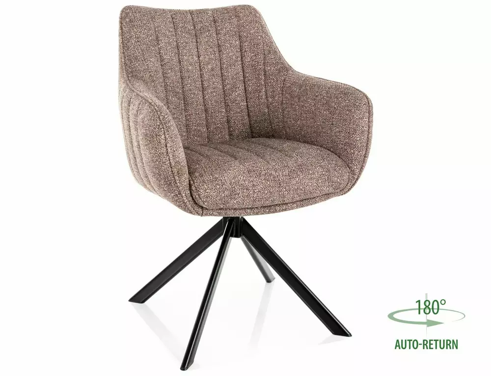 Стул SIGNAL AZALIA Leo 32 темно-бежевый/черный, поворотный