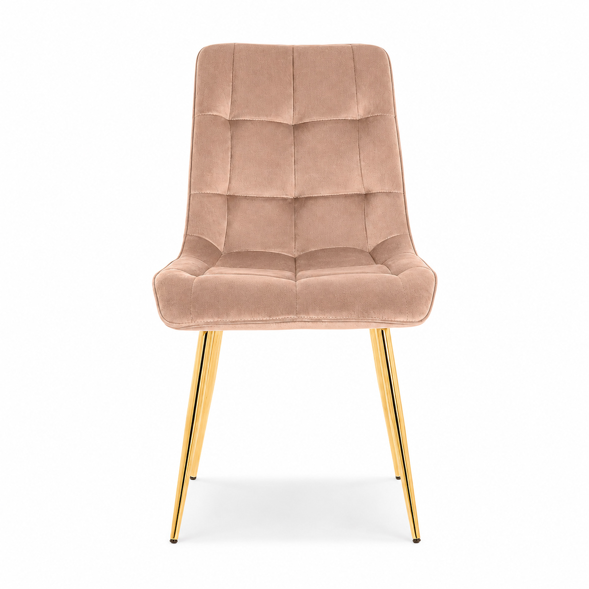 Стул SIGNAL CHIC Velvet Bluvel 28 бежевый/золотой