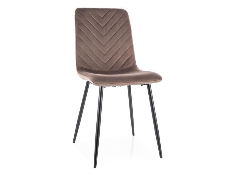 Стул SIGNAL DAREN Velvet Bluvel 38 капучино/черный