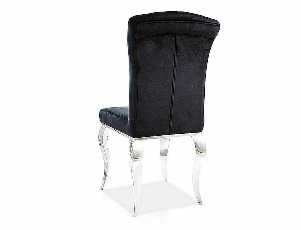Стул SIGNAL PRINCE Velvet tap. 186 черный/хром