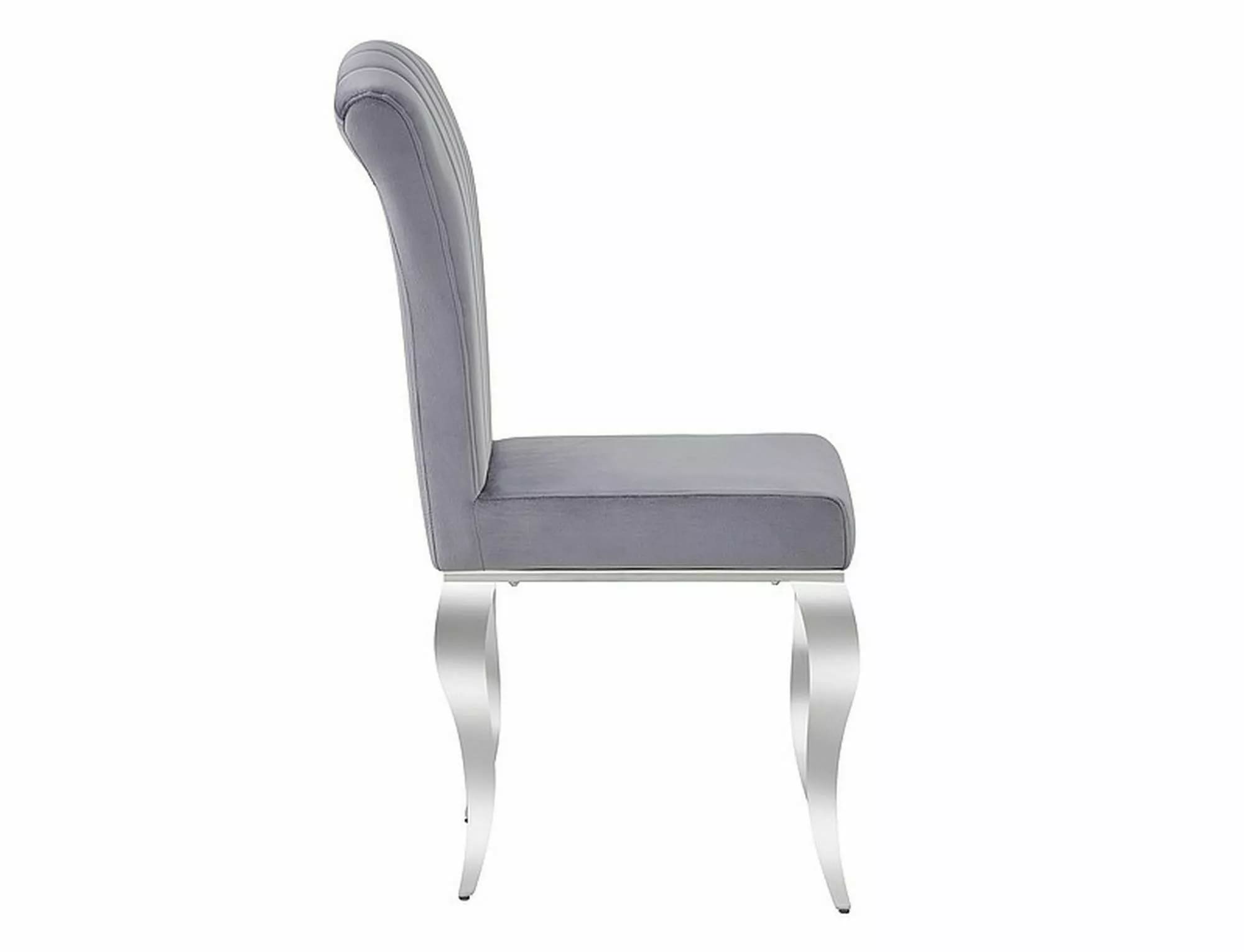 Стул SIGNAL PRINCE Velvet tap. 195 серый/хром