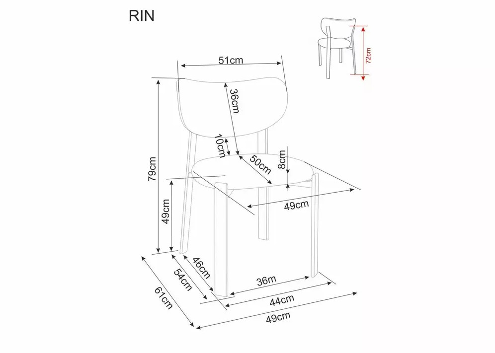 Стул SIGNAL RIN D t.253 бежевый/дуб