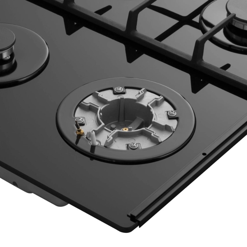 Варочная панель газовая MEFERI MGH604BK GLASS POWER