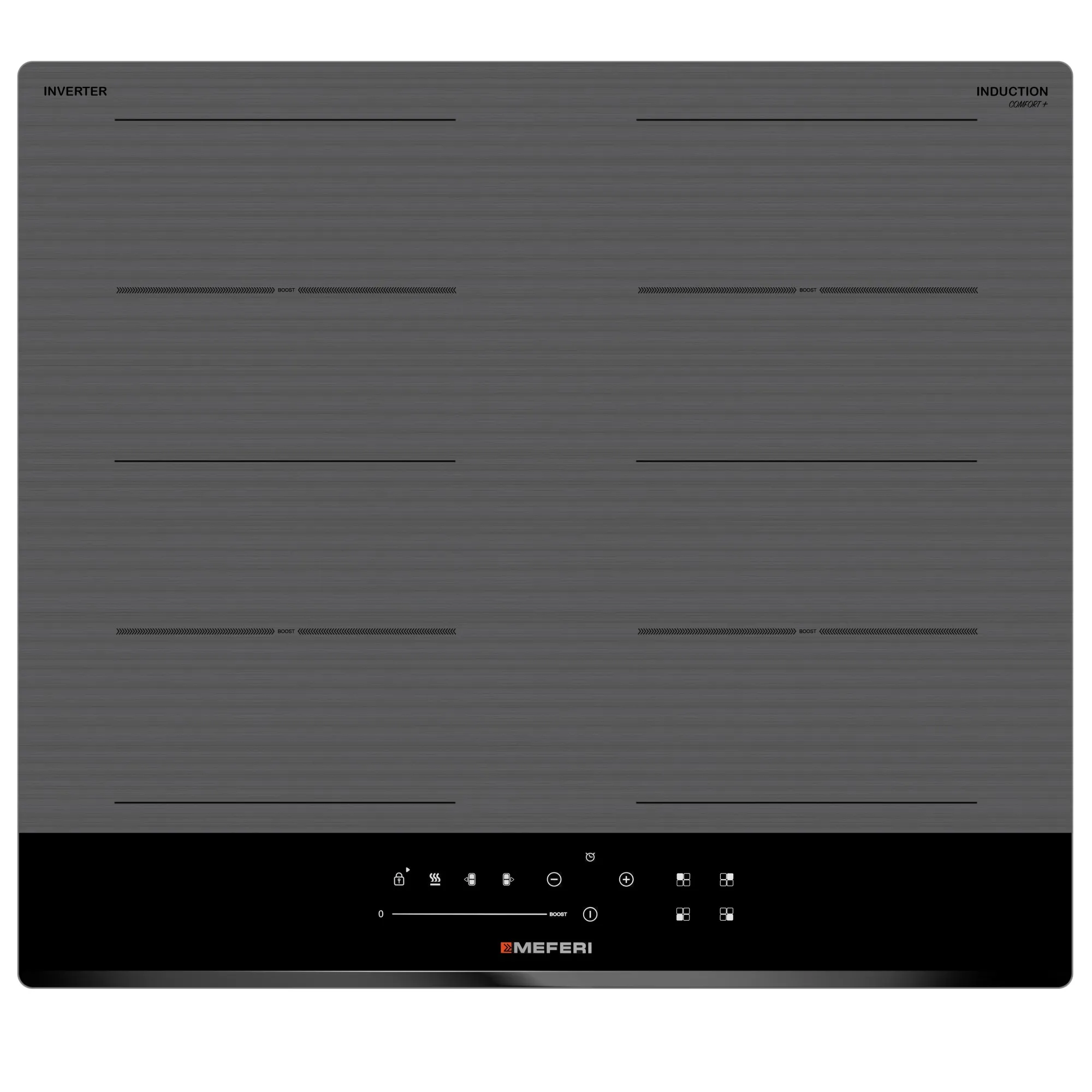 Варочная панель индукционная с инвертором MEFERI MIH604GR COMFORT PLUS