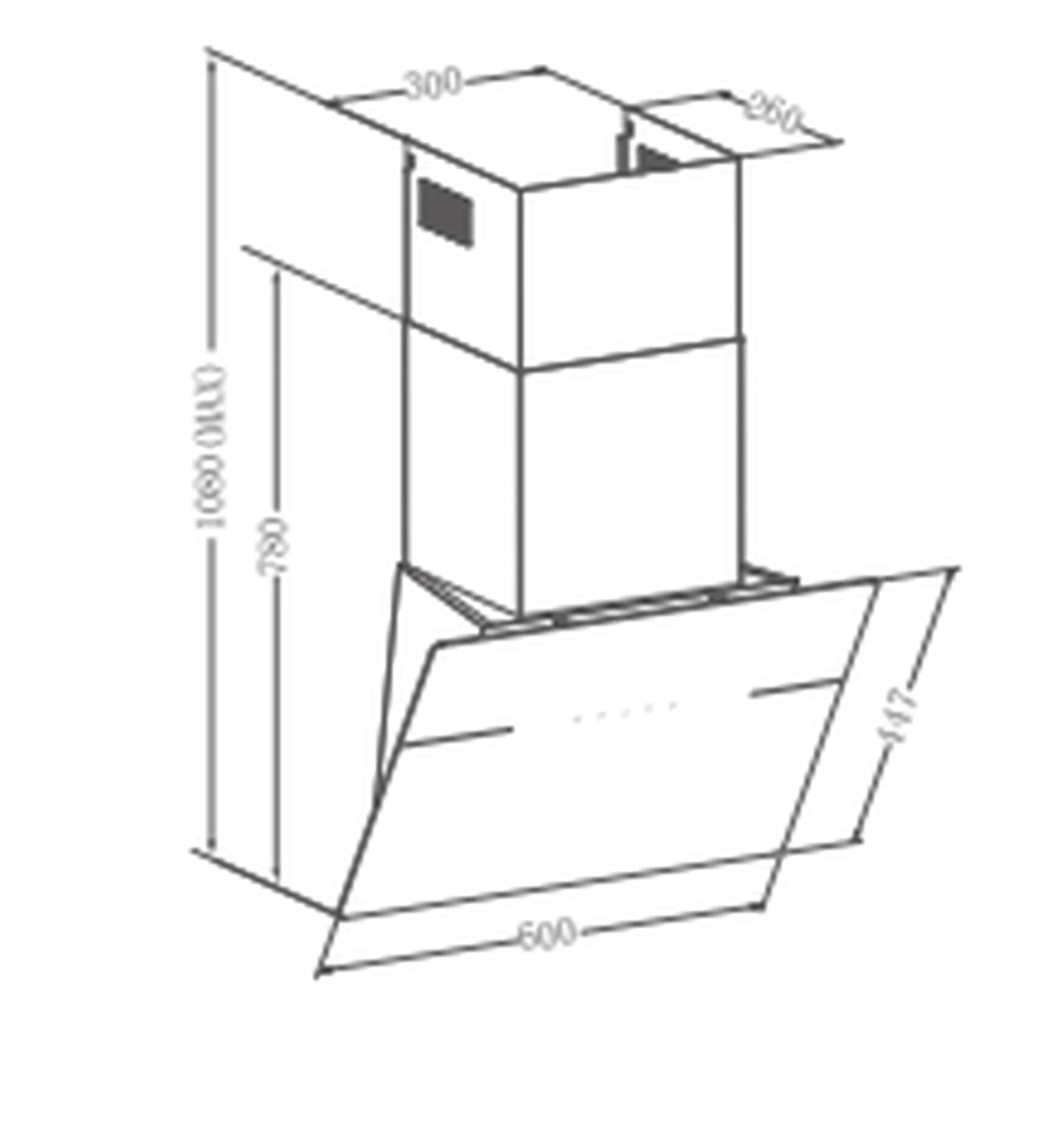 Вытяжка кухонная MEFERI AIRBOX60WH ULTRA