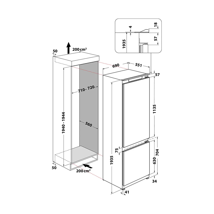 Холодильник Whirlpool WH SP70 T262 P