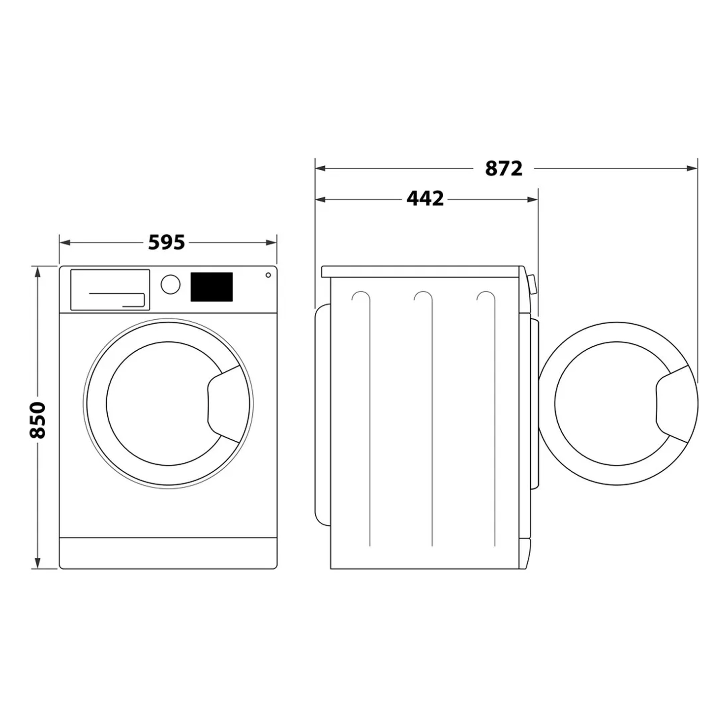 Стиральная машина с фронтальной загрузкой Whirlpool WRSB 7238 BB EU