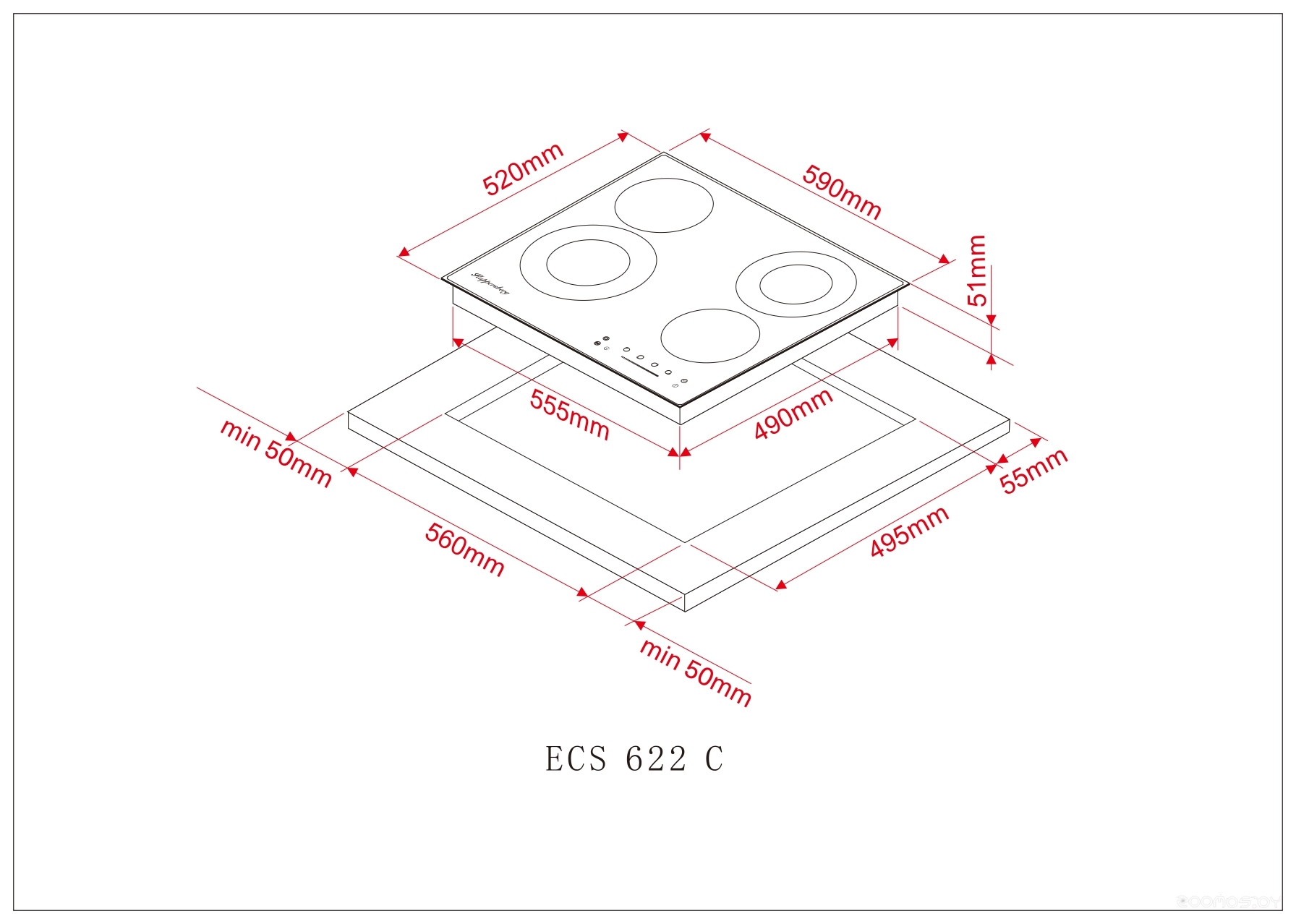 Варочная панель Kuppersberg ECS 622 C