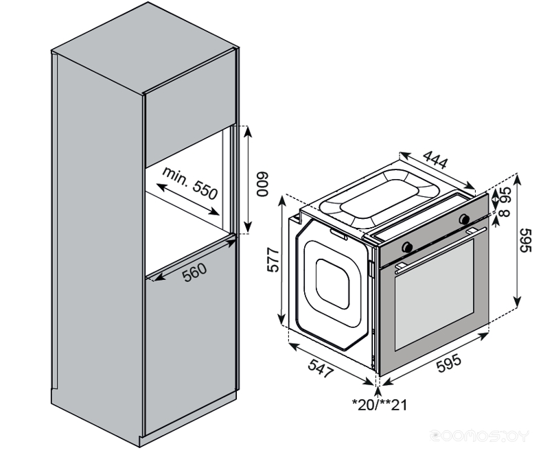 Духовой шкаф Kuppersberg HF 608 GR