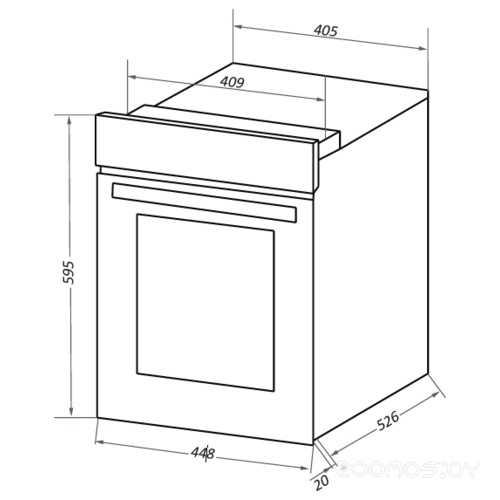 Духовой шкаф Maunfeld EOEC516B2